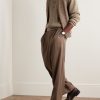 Ribbed Cashmere Polo Shirt - OU Ribbed Cashmere Polo Shirt - OU