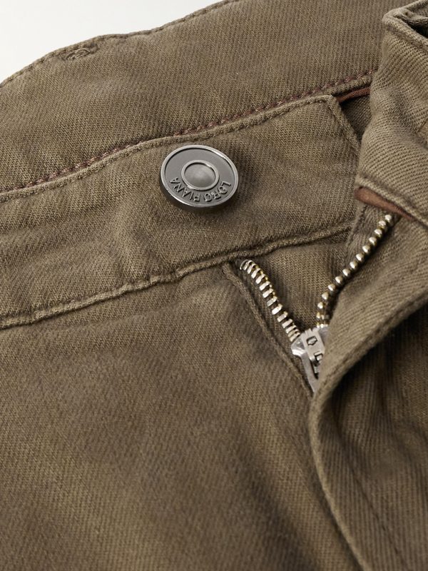 Quarona Slim-Fit Stretch-Cotton Twill Trousers - E1 Quarona Slim-Fit Stretch-Cotton Twill Trousers - E1