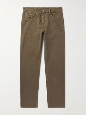 Quarona Slim-Fit Stretch-Cotton Twill Trousers Quarona Slim-Fit Stretch-Cotton Twill Trousers