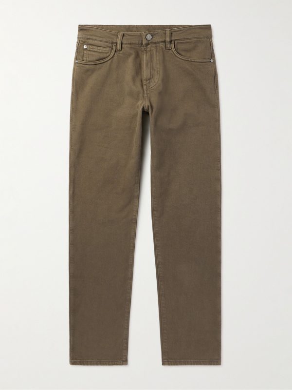Quarona Slim-Fit Stretch-Cotton Twill Trousers Quarona Slim-Fit Stretch-Cotton Twill Trousers