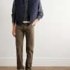 Quarona Slim-Fit Stretch-Cotton Twill Trousers - OU Quarona Slim-Fit Stretch-Cotton Twill Trousers - OU
