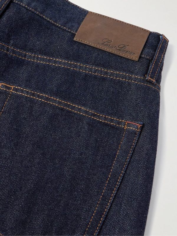 Straight-Leg Cotton and Cashmere-Blend Jeans - CU