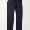 Straight-Leg Cotton and Cashmere-Blend Jeans