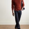Straight-Leg Cotton and Cashmere-Blend Jeans - OU