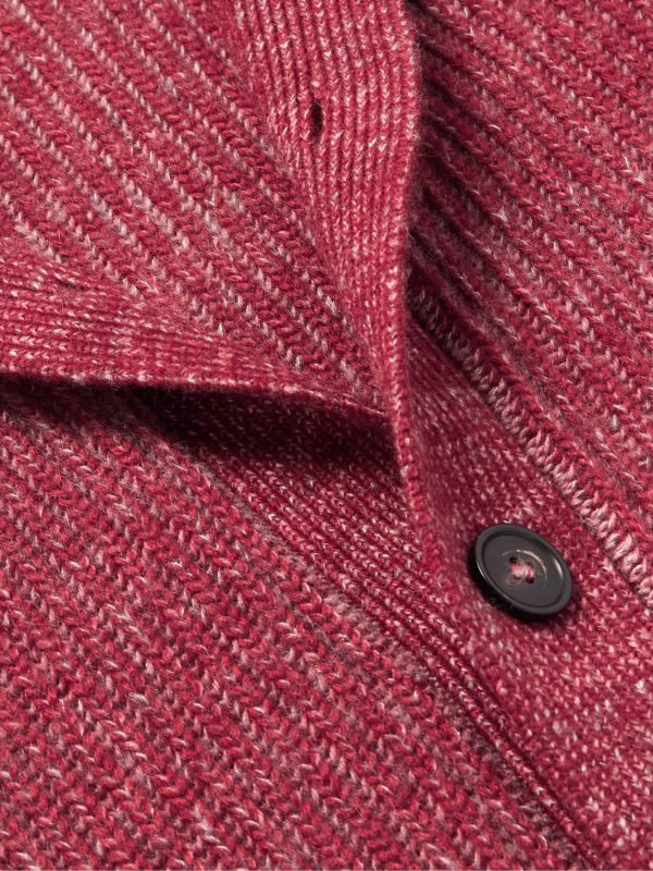 Sey Ribbed Cashmere and Silk-Blend Cardigan - CU Sey Ribbed Cashmere and Silk-Blend Cardigan - CU