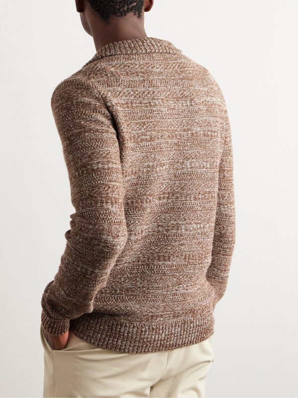 Fancy Cashmere Half-Zip Sweater - BK Fancy Cashmere Half-Zip Sweater - BK