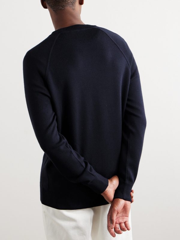 Cashmere, Virgin Wool and Silk-Blend Sweater - BK Cashmere, Virgin Wool and Silk-Blend Sweater - BK