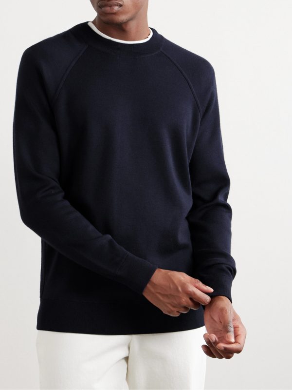 Cashmere, Virgin Wool and Silk-Blend Sweater - FR Cashmere, Virgin Wool and Silk-Blend Sweater - FR