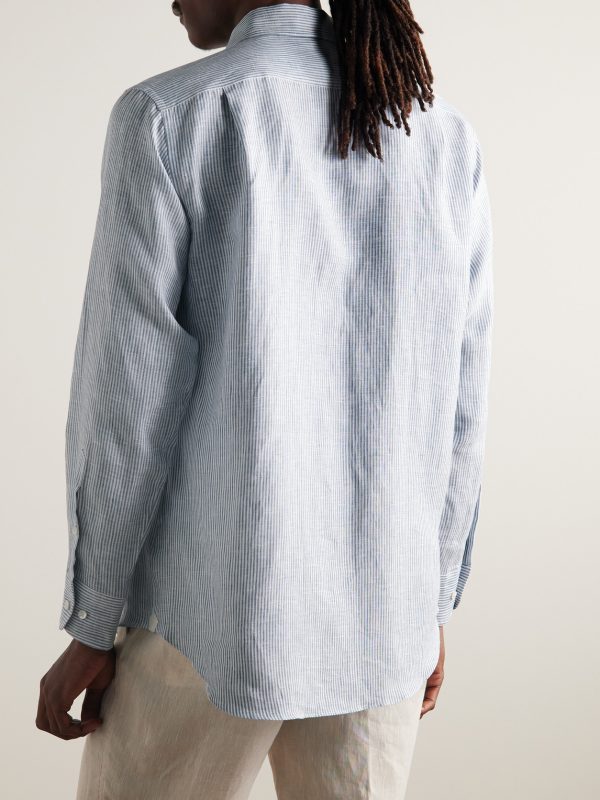 André Striped Linen Shirt - BK André Striped Linen Shirt - BK