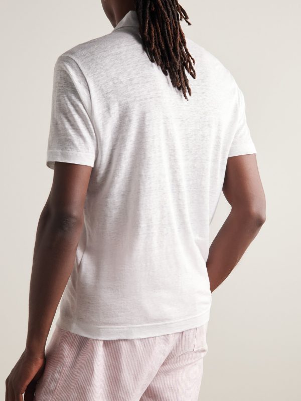 Linen-Jersey Polo Shirt - BK Linen-Jersey Polo Shirt - BK