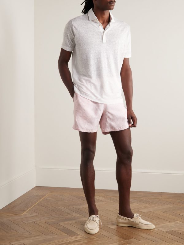 Linen-Jersey Polo Shirt - OU Linen-Jersey Polo Shirt - OU