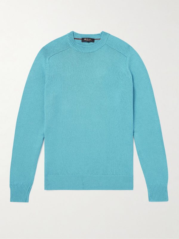 Cotton and Silk-Blend Sweater Cotton and Silk-Blend Sweater