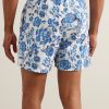 Straight-Leg Mid-Length Floral-Print Swim Shorts - BK Straight-Leg Mid-Length Floral-Print Swim Shorts - BK
