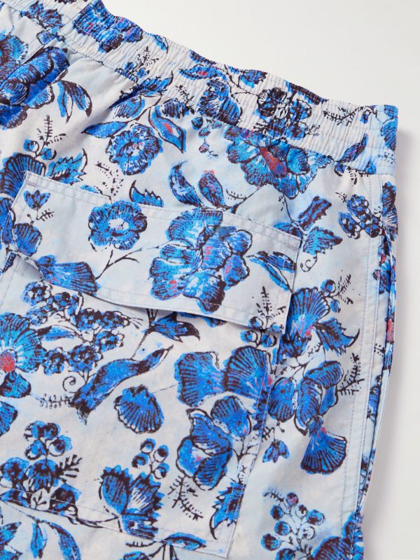 Straight-Leg Mid-Length Floral-Print Swim Shorts - CU Straight-Leg Mid-Length Floral-Print Swim Shorts - CU