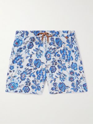 Straight-Leg Mid-Length Floral-Print Swim Shorts Straight-Leg Mid-Length Floral-Print Swim Shorts