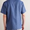 Camp-Collar Slub Linen Shirt - BK Camp-Collar Slub Linen Shirt - BK