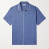 Camp-Collar Slub Linen Shirt Camp-Collar Slub Linen Shirt