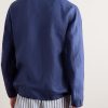 Linen Half-Zip Jacket - BK Linen Half-Zip Jacket - BK