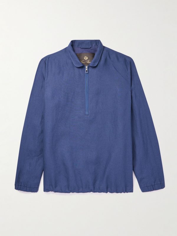 Linen Half-Zip Jacket Linen Half-Zip Jacket