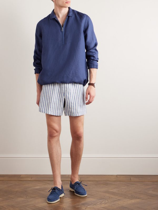 Linen Half-Zip Jacket - OU Linen Half-Zip Jacket - OU