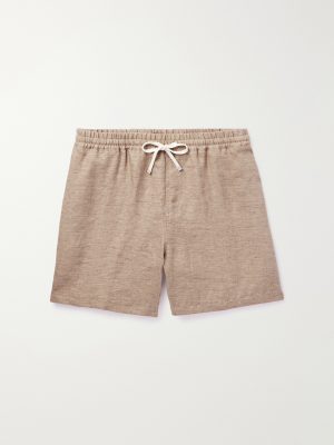 Arizona Straight-Leg Linen Drawstring Bermuda Shorts Arizona Straight-Leg Linen Drawstring Bermuda Shorts