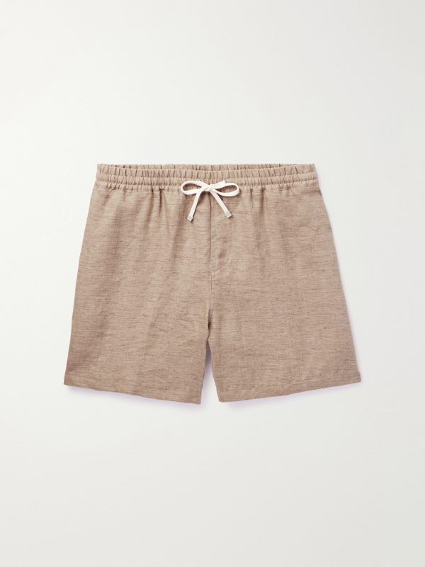 Arizona Straight-Leg Linen Drawstring Bermuda Shorts Arizona Straight-Leg Linen Drawstring Bermuda Shorts