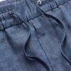 Hierai Straight-Leg Linen Drawstring Trousers - E1 Hierai Straight-Leg Linen Drawstring Trousers - E1