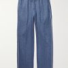 Hierai Straight-Leg Linen Drawstring Trousers Hierai Straight-Leg Linen Drawstring Trousers