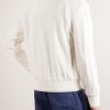 Panelled Herringbone and Waffle-Knit Linen and Silk Bomber Jacket - BK Panelled Herringbone and Waffle-Knit Linen and Silk Bomber Jacket - BK