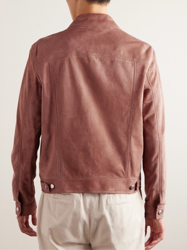 Slim-Fit Suede Jacket - BK