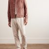 Slim-Fit Suede Jacket - OU