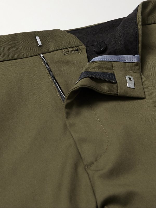 Tapered Organic-Cotton Twill Trousers - E1 Tapered Organic-Cotton Twill Trousers - E1
