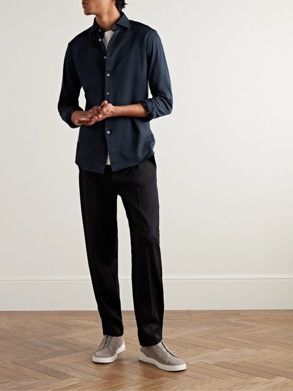Cotton-Piqué Shirt - OU Cotton-Piqué Shirt - OU