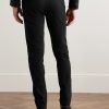 Slim-Fit Brushed Cotton-Blend Trousers - BK Slim-Fit Brushed Cotton-Blend Trousers - BK
