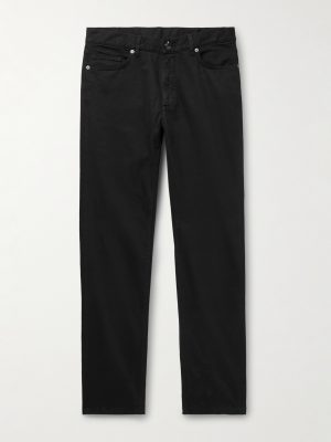 Slim-Fit Brushed Cotton-Blend Trousers Slim-Fit Brushed Cotton-Blend Trousers
