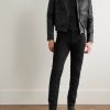 Slim-Fit Brushed Cotton-Blend Trousers - OU Slim-Fit Brushed Cotton-Blend Trousers - OU