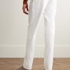 Slim-Fit Straight-Leg Stretch-Cotton Twill Trousers - BK Slim-Fit Straight-Leg Stretch-Cotton Twill Trousers - BK