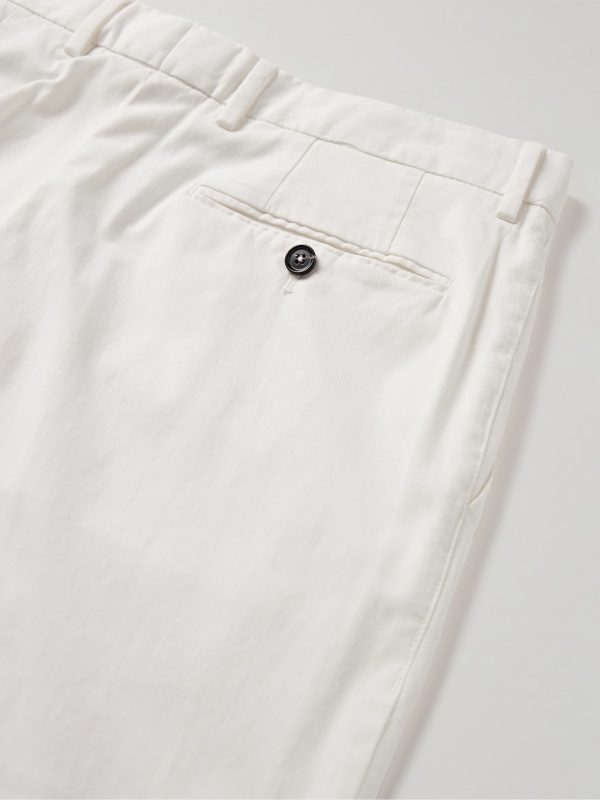 Slim-Fit Straight-Leg Stretch-Cotton Twill Trousers - CU Slim-Fit Straight-Leg Stretch-Cotton Twill Trousers - CU