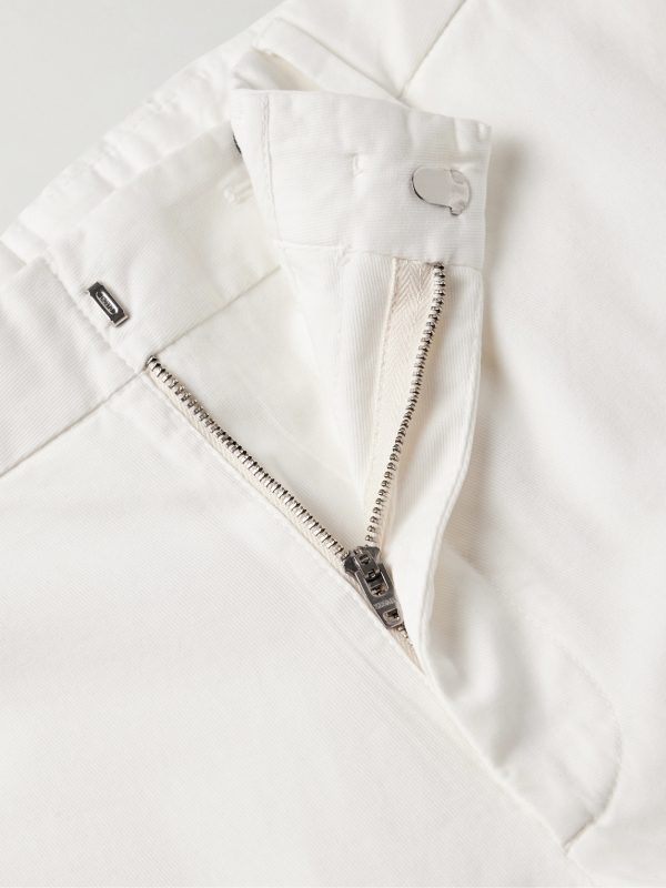 Slim-Fit Straight-Leg Stretch-Cotton Twill Trousers - E1 Slim-Fit Straight-Leg Stretch-Cotton Twill Trousers - E1