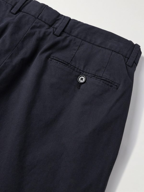 Slim-Fit Straight-Leg Stretch-Cotton Twill Trousers - CU Slim-Fit Straight-Leg Stretch-Cotton Twill Trousers - CU