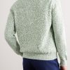 Ribbed Cotton Half-Zip Sweater - BK Ribbed Cotton Half-Zip Sweater - BK