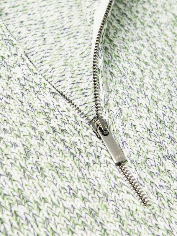 Ribbed Cotton Half-Zip Sweater - CU Ribbed Cotton Half-Zip Sweater - CU