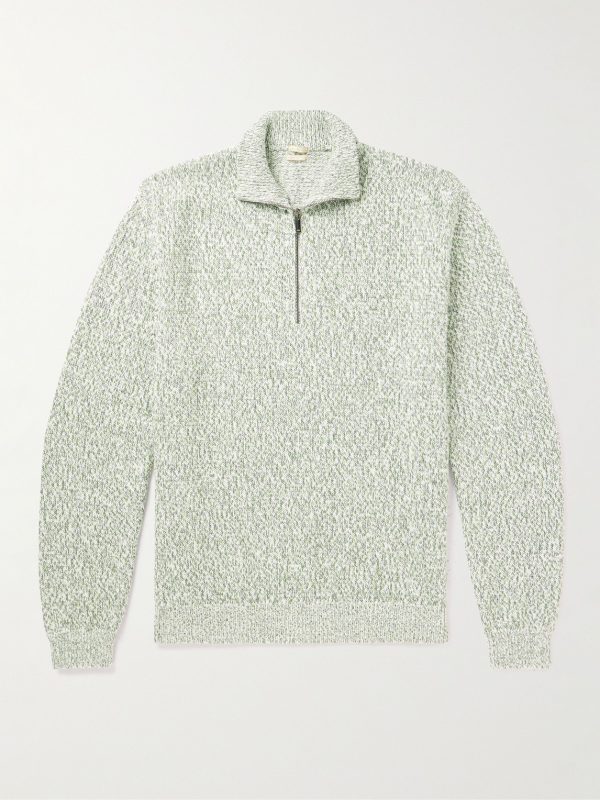 Ribbed Cotton Half-Zip Sweater Ribbed Cotton Half-Zip Sweater