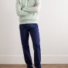 Ribbed Cotton Half-Zip Sweater - OU Ribbed Cotton Half-Zip Sweater - OU