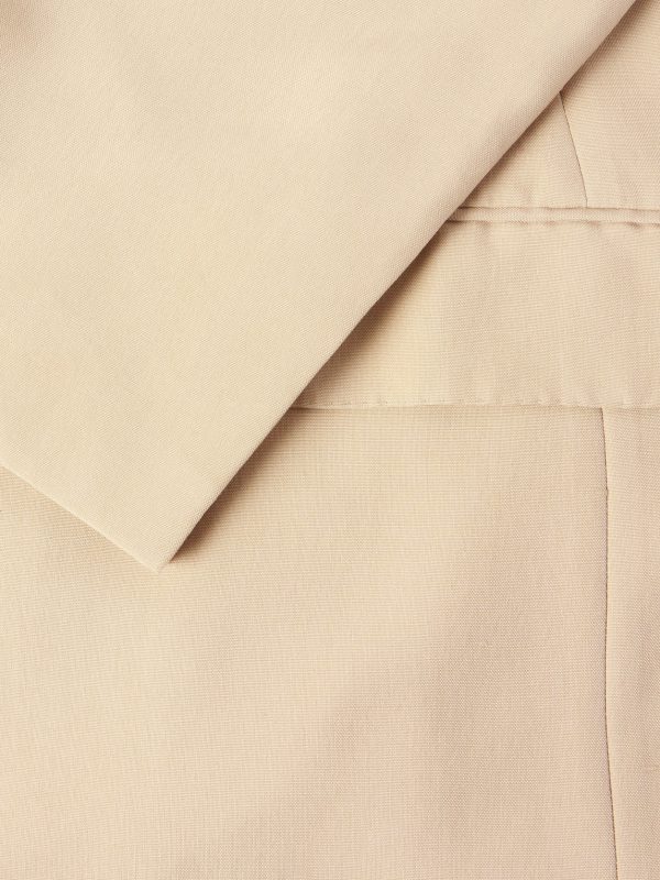 Slim-Fit Double-Breasted Silk-Shantung Suit - CU Slim-Fit Double-Breasted Silk-Shantung Suit - CU