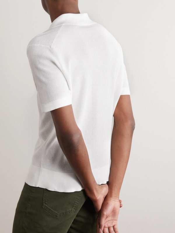 Slim-Fit Cotton Polo Shirt - BK Slim-Fit Cotton Polo Shirt - BK