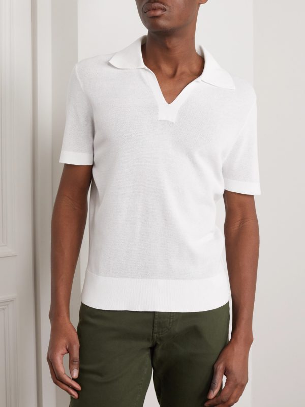 Slim-Fit Cotton Polo Shirt - FR Slim-Fit Cotton Polo Shirt - FR