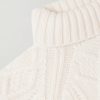 Cable-Knit Cashmere and Linen-Blend Rollneck Sweater - CU Cable-Knit Cashmere and Linen-Blend Rollneck Sweater - CU