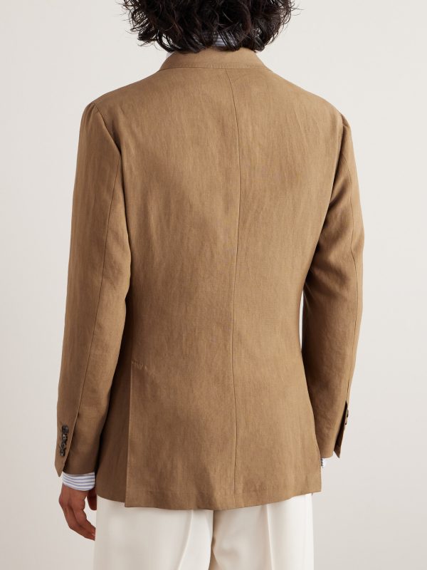 Double-Breasted Silk Blazer - BK