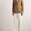Double-Breasted Silk Blazer - OU